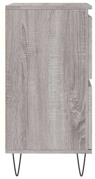 3 db Sonoma Szürke Fa Tálalószekrény - 180x35x70 cm