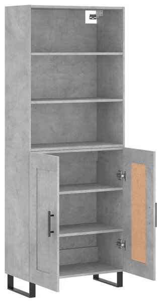 Modern Magasszekrény - Beton Szürke - 180 cm