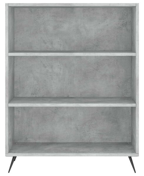 VIDAXL Magasszekrény - Betonszürke - 69,5x34x180 cm
