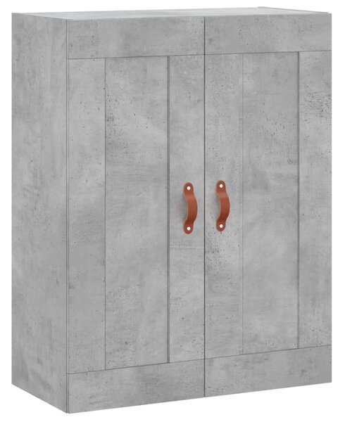VIDAXL Magasszekrény - Betonszürke - 69,5x34x180 cm