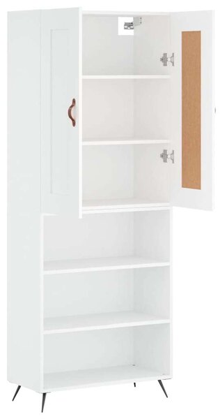 VidaXL fehér szerelt fa magasszekrény 69,5 x 34 x 180 cm