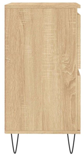 3 db Sonoma Tölgy Fa Tálalószekrény - 180x35x70 cm