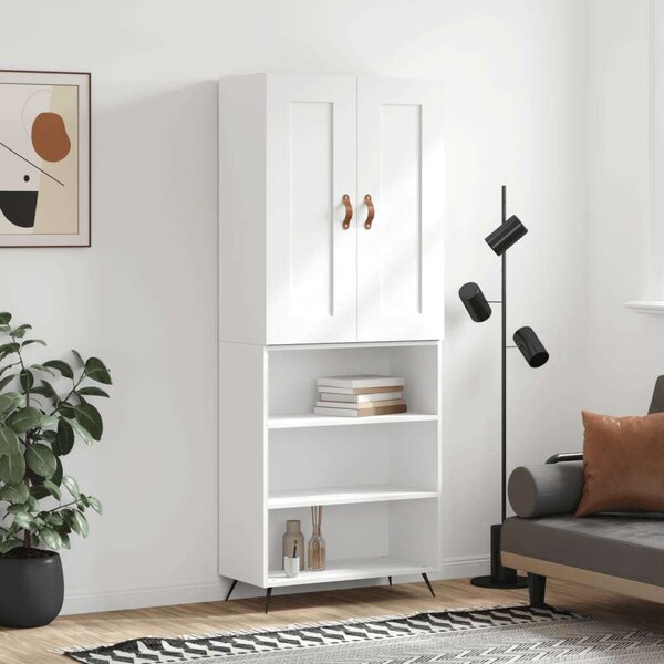 VidaXL fehér szerelt fa magasszekrény 69,5 x 34 x 180 cm