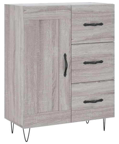 Szürke sonoma szerelt fa magasszekrény 69,5 x 34 x 180 cm