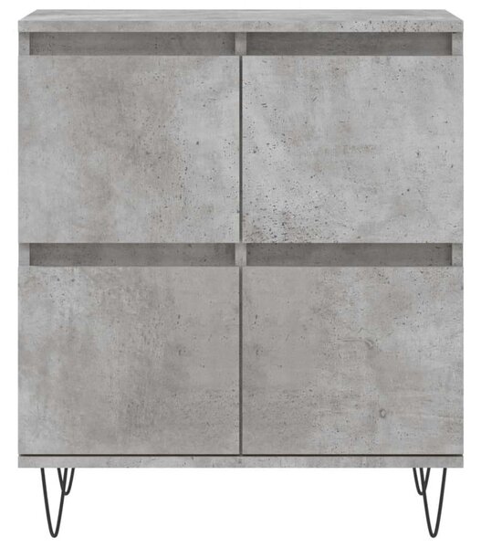 VidaXL Tálalószekrény Szett - 3 db - Betonszürke - 180x35x70cm