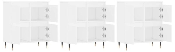 VidaXL 3 db Fehér Tálalószekrény - 180x35x70 cm