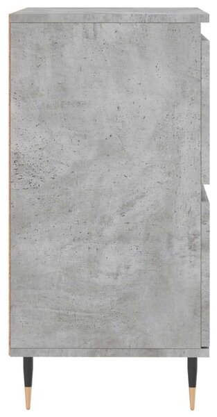 3 db Beton Szürke Fa Tálalószekrény - 180x35x70 cm