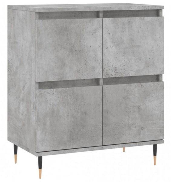 3 db Beton Szürke Fa Tálalószekrény - 180x35x70 cm
