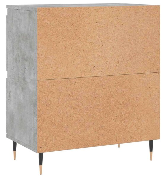 3 db Beton Szürke Fa Tálalószekrény - 180x35x70 cm