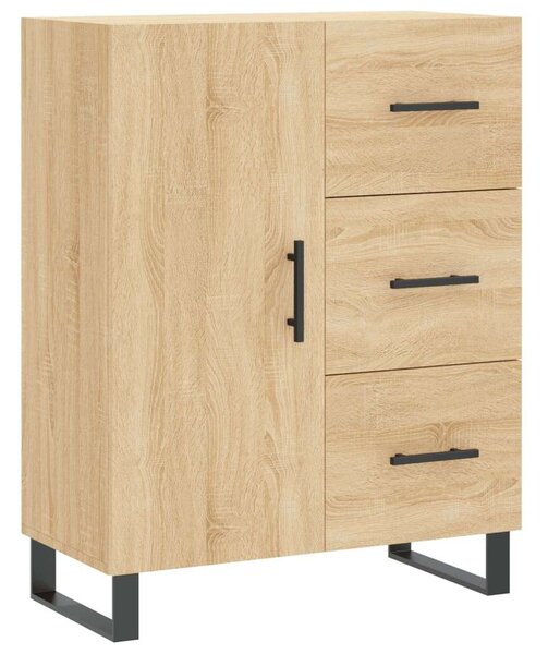 VIDAXL Sonoma Tölgy Magasszekrény - 69,5x34x180 cm