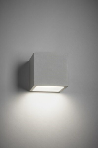 Light-Point - Cube XL LED 3000K Kültéri Fali Lámpa Down Silver - Lampemesteren