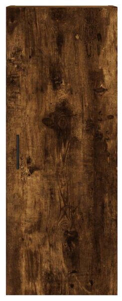 Füstös tölgy színű szerelt fa magasszekrény 34,5x34x180 cm