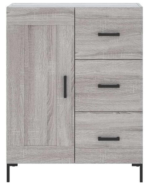 Szürke sonoma szerelt fa magasszekrény 69,5 x 34 x 180 cm