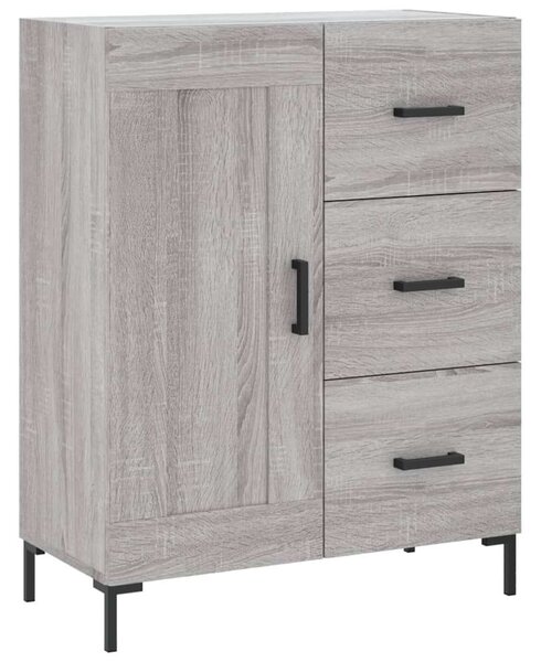 Szürke sonoma szerelt fa magasszekrény 69,5 x 34 x 180 cm