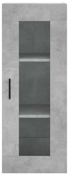 Modern Vitrines Szekrény - Betonszürke - 180 cm