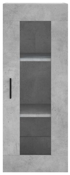 Modern Magas Szekrény - Beton Szürke - 180 cm