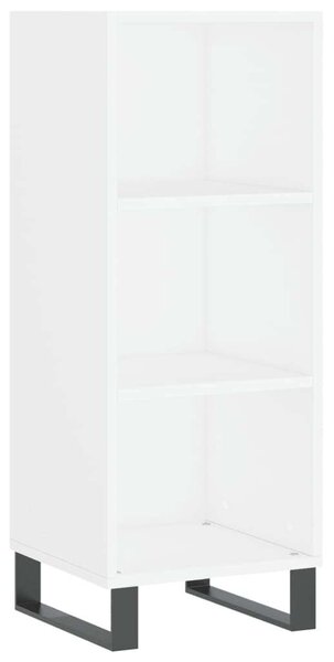VidaXL Fehér Fa Magasszekrény - 34,5x34x180 cm