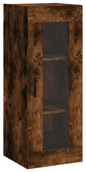 Modern Füstös Tölgy Magasszekrény - 34,5x34x180 cm