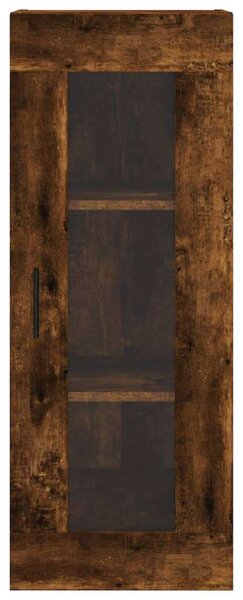 Modern Füstös Tölgy Magasszekrény - 34,5x34x180 cm