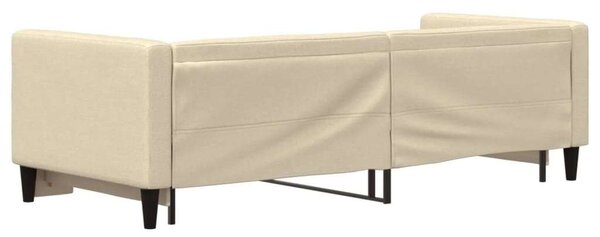 VidaXL krémszínű kihúzható szövet heverő 80 x 200 cm