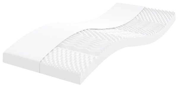 VidaXL fekete kihúzható szövet heverő matracokkal 80 x 200 cm