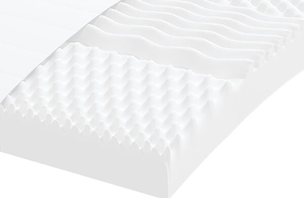 VidaXL fekete kihúzható szövet heverő matracokkal 80 x 200 cm