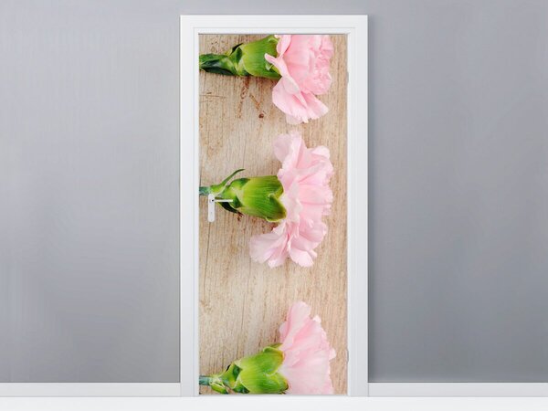Gario Fotótapéta ajtóra Rózsaszín szögecskék Anyag: Öntapadó, Méret: 95 x 205 cm