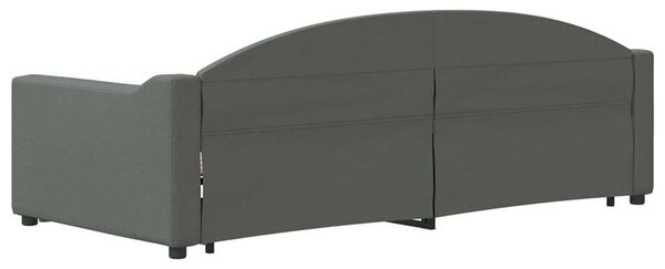 VidaXL sötétszürke kihúzható szövet heverő 90 x 200 cm
