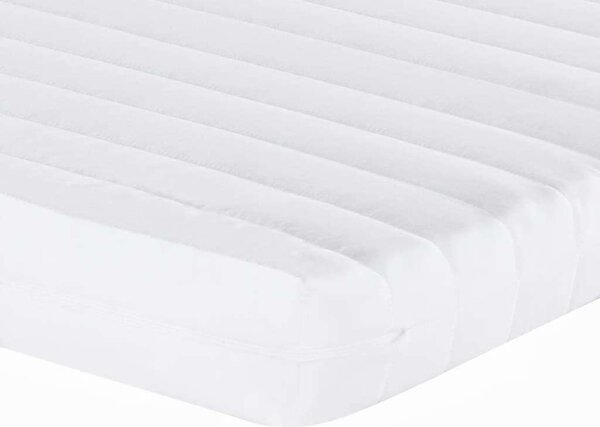 VidaXL krémszínű kihúzható szövetheverő fiókokkal 80 x 200 cm