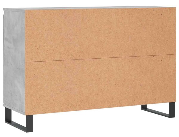 Betonszürke forgácslap tálalószekrény 104 x 35 x 70 cm