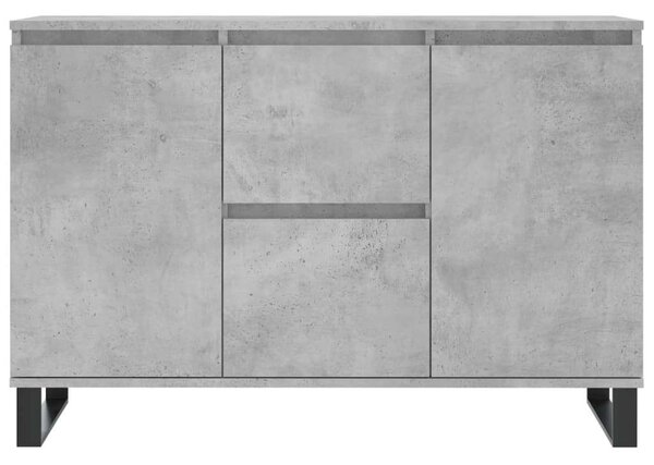 Betonszürke forgácslap tálalószekrény 104 x 35 x 70 cm
