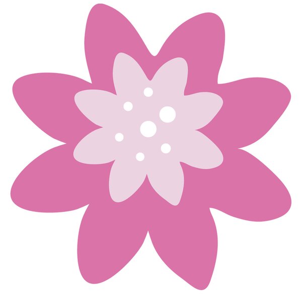 Gario Gyerek falmatrica Színes virág Méret: 10 x 10 cm