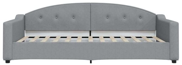 VidaXL világosszürke kihúzható szövet heverő 100 x 200 cm