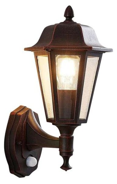 Lindby - Noor Kültéri Fali Lámpa w/Sensor RustLindby - Lampemesteren