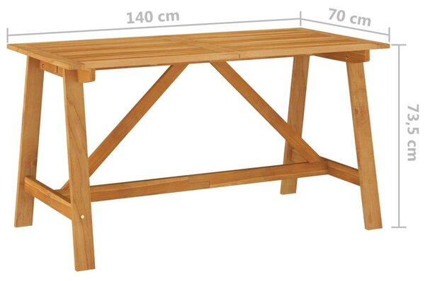 VidaXL Kerti Étkezőgarnitúra - 5 részes - Akácfa Asztal - Fekete Polyrattan Székek