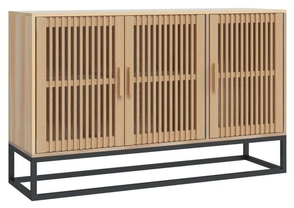 VIDAXL - Tömör Fenyőfa Tálalószekrény - Modern - 105x30x65 cm