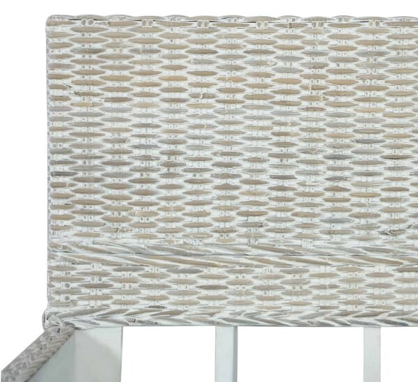 VidaXL szürke természetes rattan ágykeret 160 x 200 cm