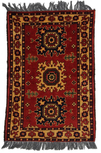 Gyapjú szőnyeg Kargai 61x96 kézi nappali szőnyeg