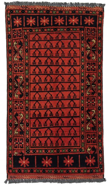 Gyapjú szőnyeg Kargai 61x107 kézi nappali szőnyeg
