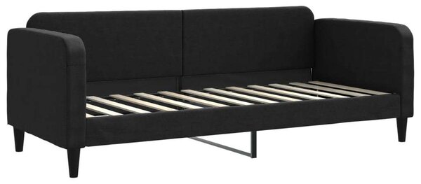 VidaXL fekete kihúzható szövet heverő fiókokkal 80 x 200 cm