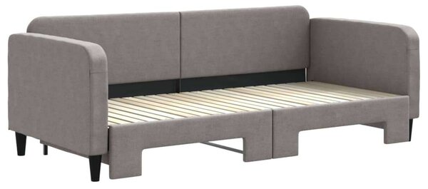 VidaXL tópszínű kihúzható szövet heverő 90 x 200 cm