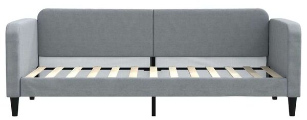 VidaXL világosszürke kihúzható szövet heverő 80 x 200 cm