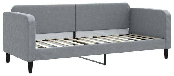 VidaXL világosszürke kihúzható szövet heverő 80 x 200 cm
