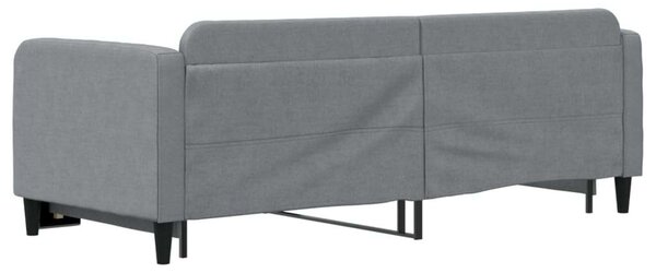 VidaXL világosszürke kihúzható szövet heverő 80 x 200 cm