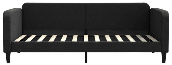 VidaXL fekete kihúzható szövet heverő 90x200 cm