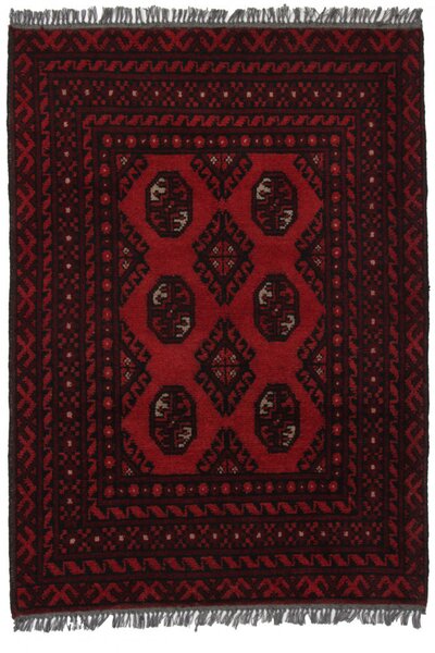 Gyapjú szőnyeg bordó Aqchai 81x115 kézi szőnyeg