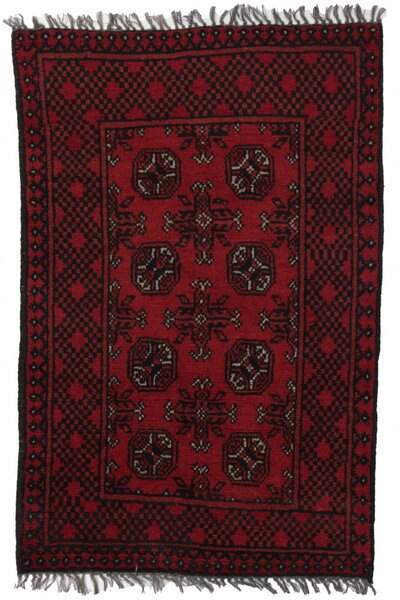 Gyapjú szőnyeg bordó Aqchai 73x116 kézi szőnyeg