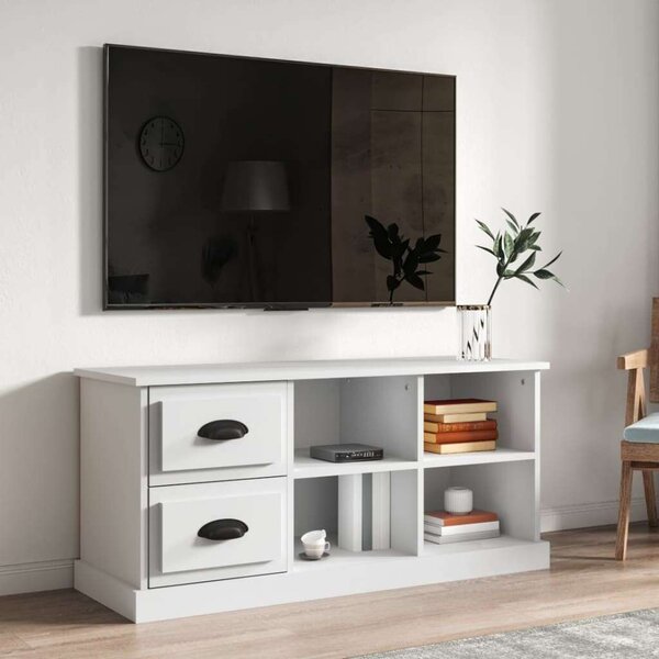 VidaXL fehér szerelt fa TV-szekrény 102 x 35,5 x 47,5 cm