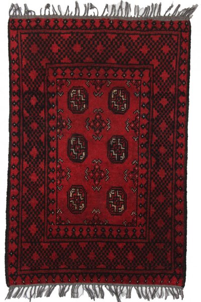 Gyapjú szőnyeg bordó Aqchai 74x113 kézi szőnyeg