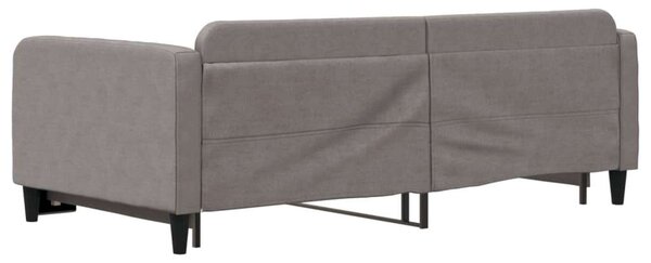 VidaXL tópszínű kihúzható szövet heverő 100 x 200 cm